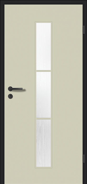 G-TEC® LA2 Ligno Sprossenrahmen FeelJade matt CN05 LA2 Ligno Sprossenrahmen Futter Schwarz matt 9005