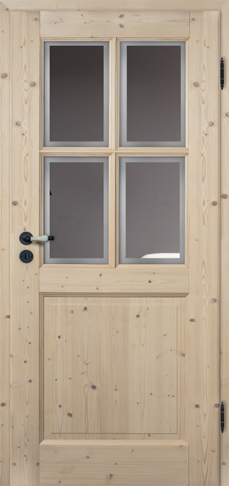 CASTELL 2CA LA4 4 Fichte Astig, Gebürstet, Hell Pigmentiert Lackiert, Glas Float Klar Mit Satinierter Umrandung