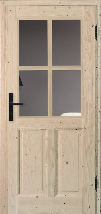 CASTELL 4CA LA4 4 Fichte Astig, Gebürstet, Hell Pigmentiert Lackiert, Glas Float Klar