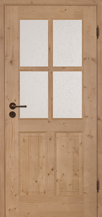 CASTELL 4CA LA4 4 Fichte Astig, Gebürstet, Honigfarben Lackiert, Glas Window