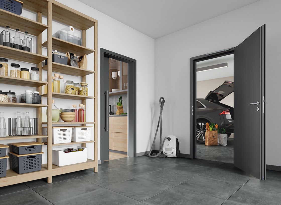 Magazin Beitrag Garagenverbindungstüren Einkäufe Web