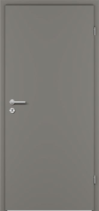 Türblatt DA Staubgrau Kleine Rundkante