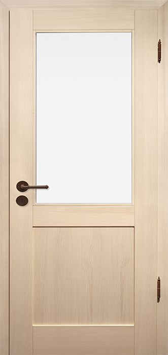 TOSCANA 2T LA1 Kiefer Astfrei, Gebürstet, Hell Pigmentiert Lackiert, Glas Float Satiniert