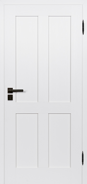 TOSCANA T H4 Fichte Astfrei, Gebürstet, Weisslack